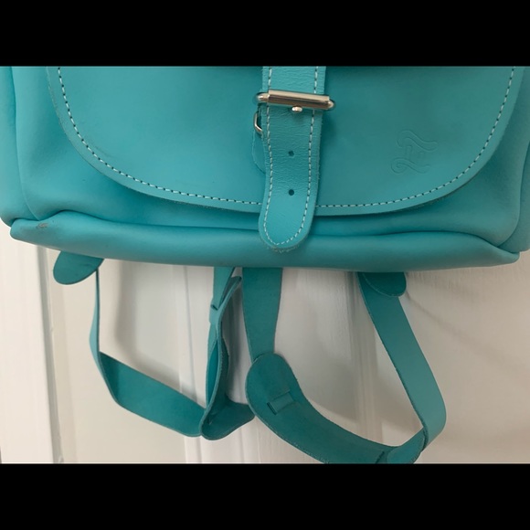 Leather backpack. Made in England. - Picture 2 of 11